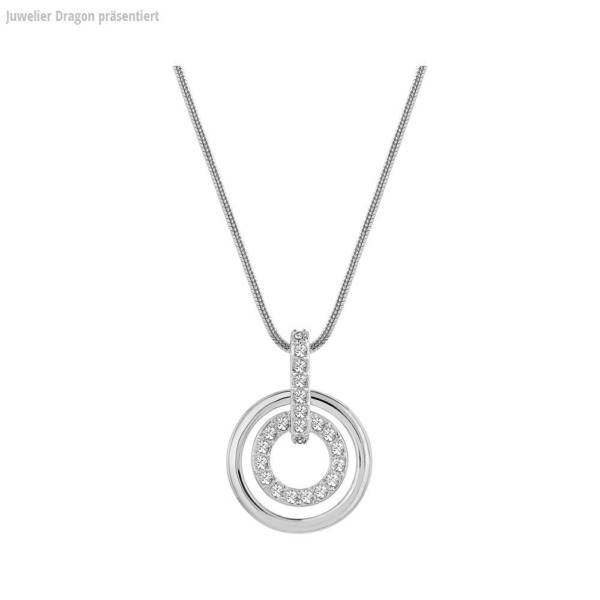 SWAROVSKI Schmuck Anhänger mit Halskette 681251 CIRCLE:ANHAENGER CRY/RHS