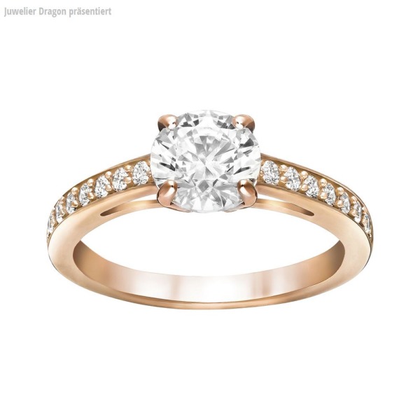 SWAROVSKI Schmuck Ring 5184217 ATTRACT:RING CZWH/ROS