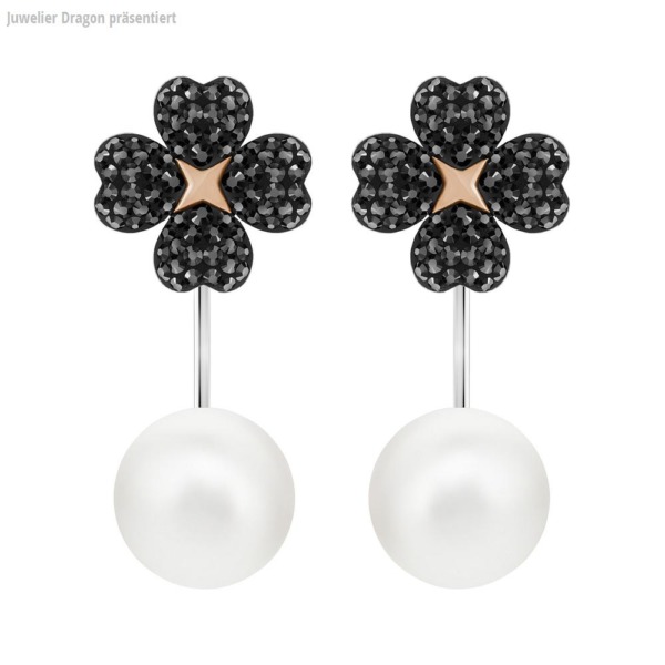 SWAROVSKI Schmuck Ohrstecker mit Halskette 5389161 LATISHA:OHRSTECKER JCKT JET/CRY/MIX