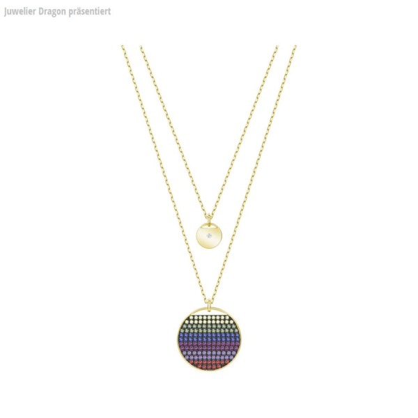 SWAROVSKI Schmuck Anhänger mit Halskette 5397843 GINGER:ANHAENGER LAYER DMUL/GOS
