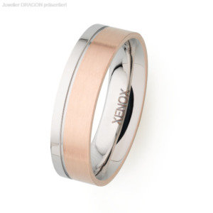XENOX Damen Ring Edelstahl IP rosé X2110