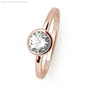 XENOX Damen Ring Silber 925 Zirkonia vergoldet XS7280R