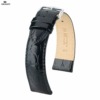 Uhrenarmband HIRSCH Crocograin L 12322850-2-22 Farbe schwarz aus echtes Leder