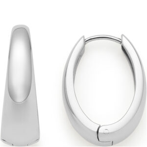 Leonardo Creole Elodie silber glaenzend 025459